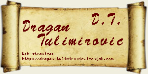 Dragan Tulimirović vizit kartica